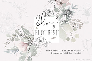 Bloom & Flourish - Floral Clipart