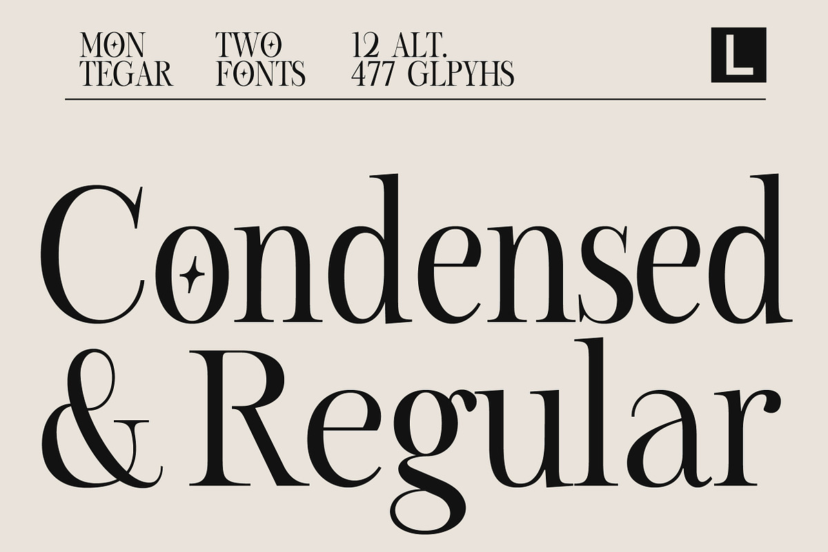 Montegar - Elegant Celestial Serif, a Serif Font by Lettertype Studio (Photo 7 of 15)