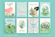 Hello spring! Vector card collection, a Person Illustration by Nadia Grapes (Thumbnail 4 of 5)