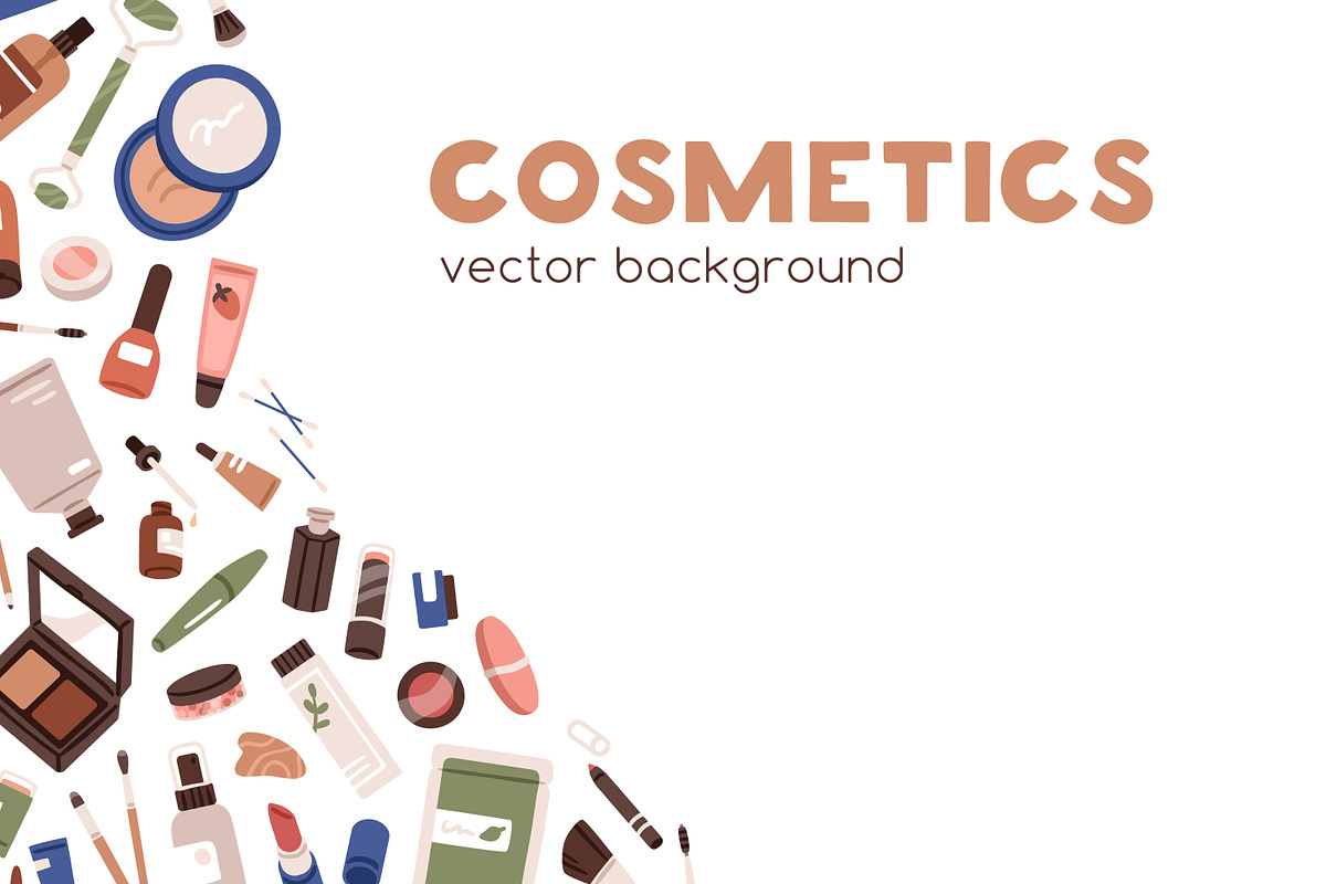 Makeup cosmetics banner designs set, a Background Graphic by Good Studio (Photo 2 of 3)