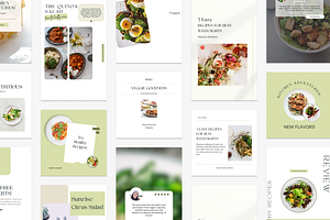 Minimal Food Canva Instagram Set