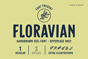 FLORAVIAN - Extra Illustrations, a Sans Serif Font by Blazing Sun Creative (Thumbnail 1 of 7)