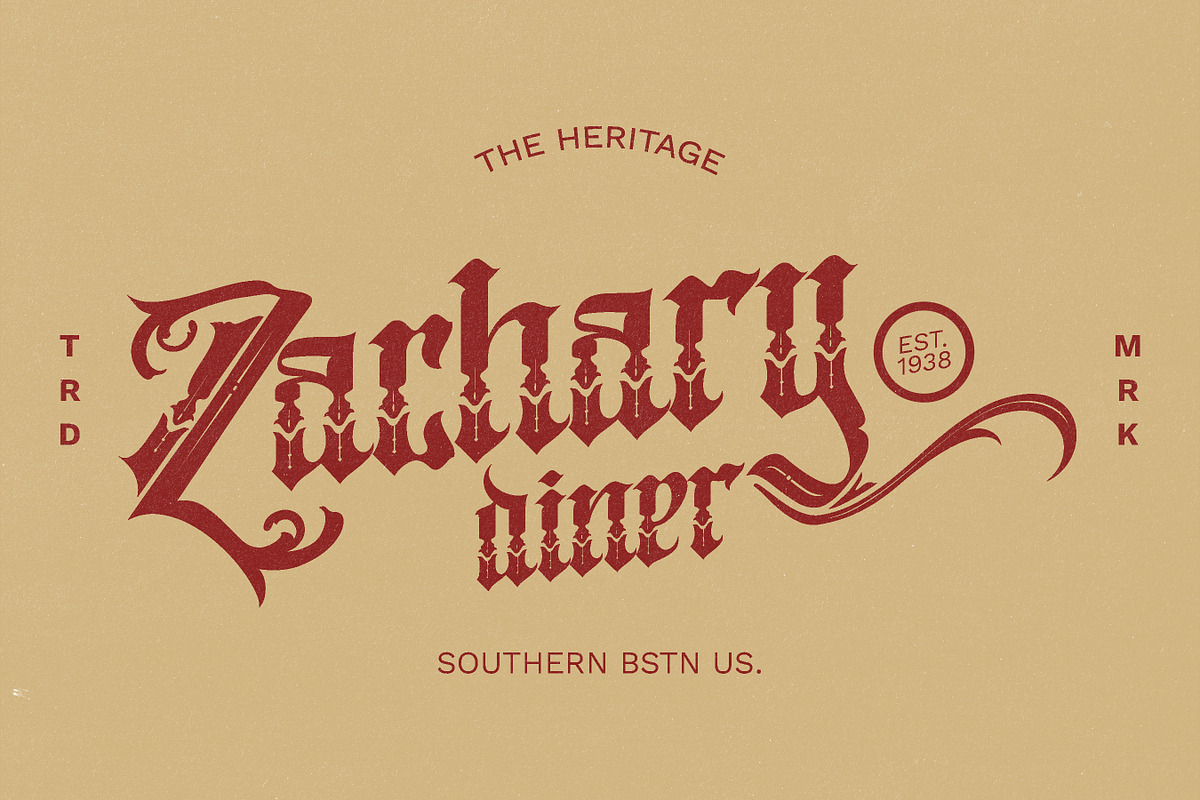 Crayscale-Blackletter Victorian Font, a Blackletter Font by Flawless And Co (Photo 6 of 10)