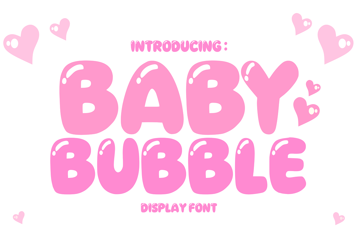 Cute Bubble - Bubble Font Types, a Font by KiddoGlyphs Studio (Photo 2 of 3)