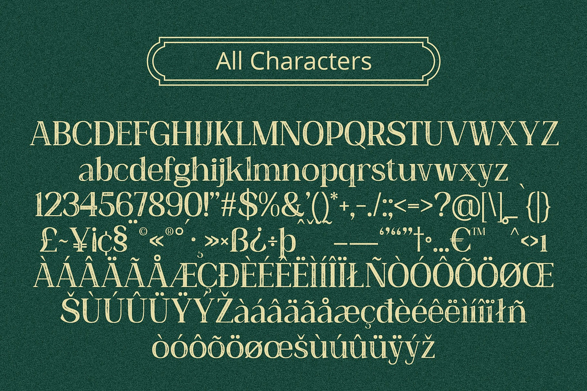 Heidan Vintage, a Serif Font by Craft Supply Co. (Photo 3 of 8)
