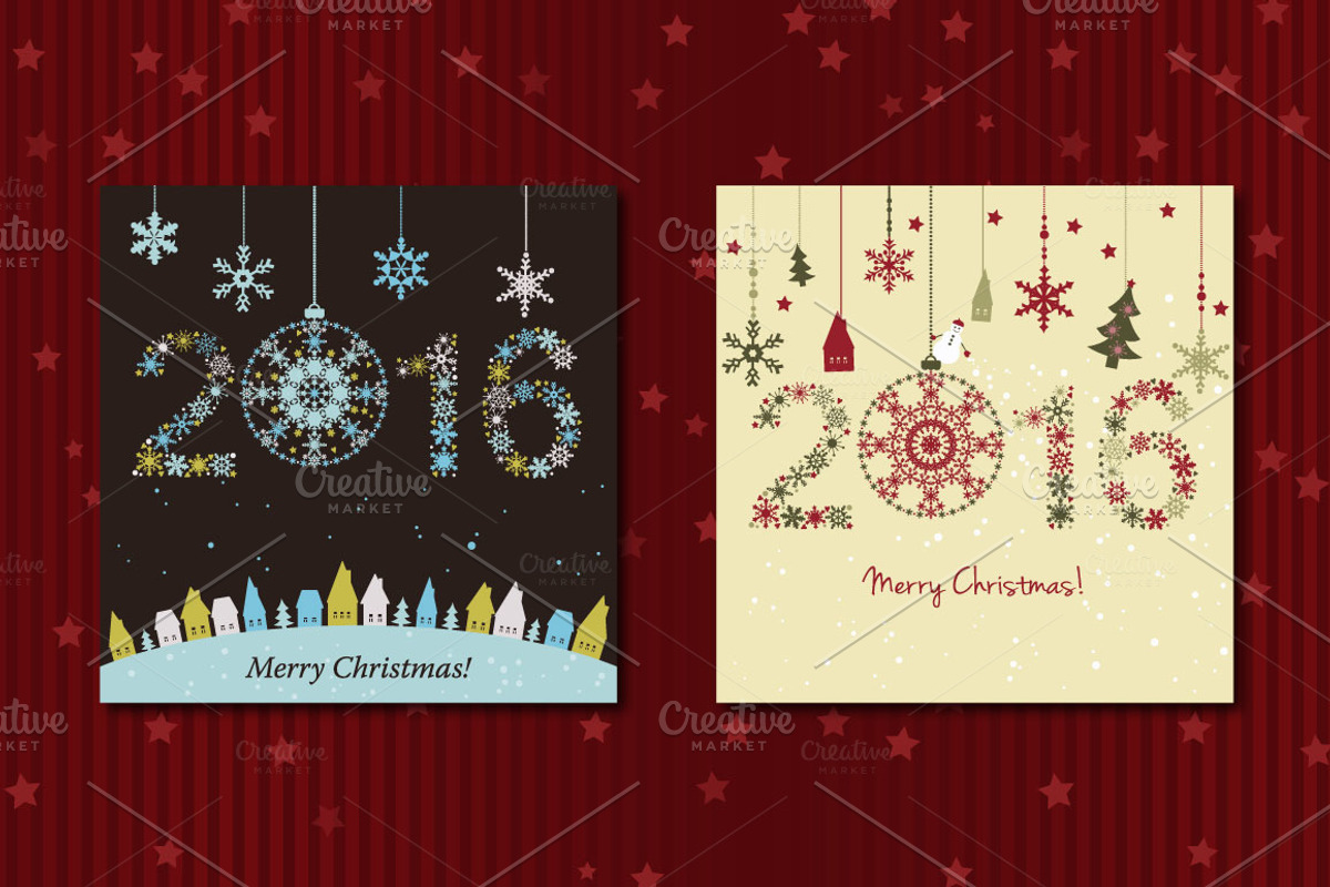 2 Christmas Cards, a Decorative Illustration by Sunny Design (Photo 2 of 2)