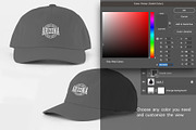 Strapback Hat mockup PSD Template, a Hat Mockup by NH graphic (Thumbnail 2 of 4)