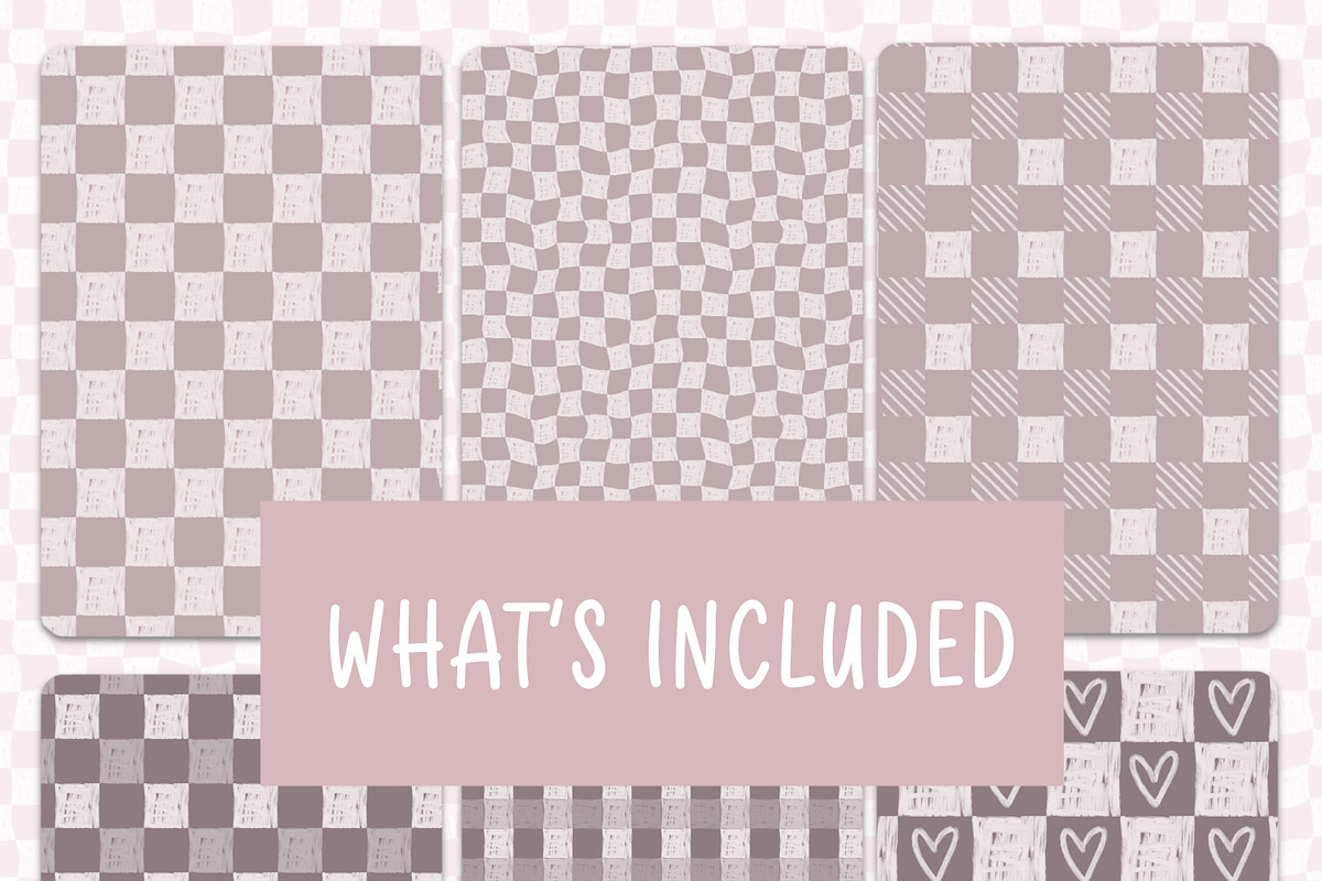 Gingham Checkered Procreate Brushes, a Brush Add-On by Mastilo Designs (Photo 6 of 8)