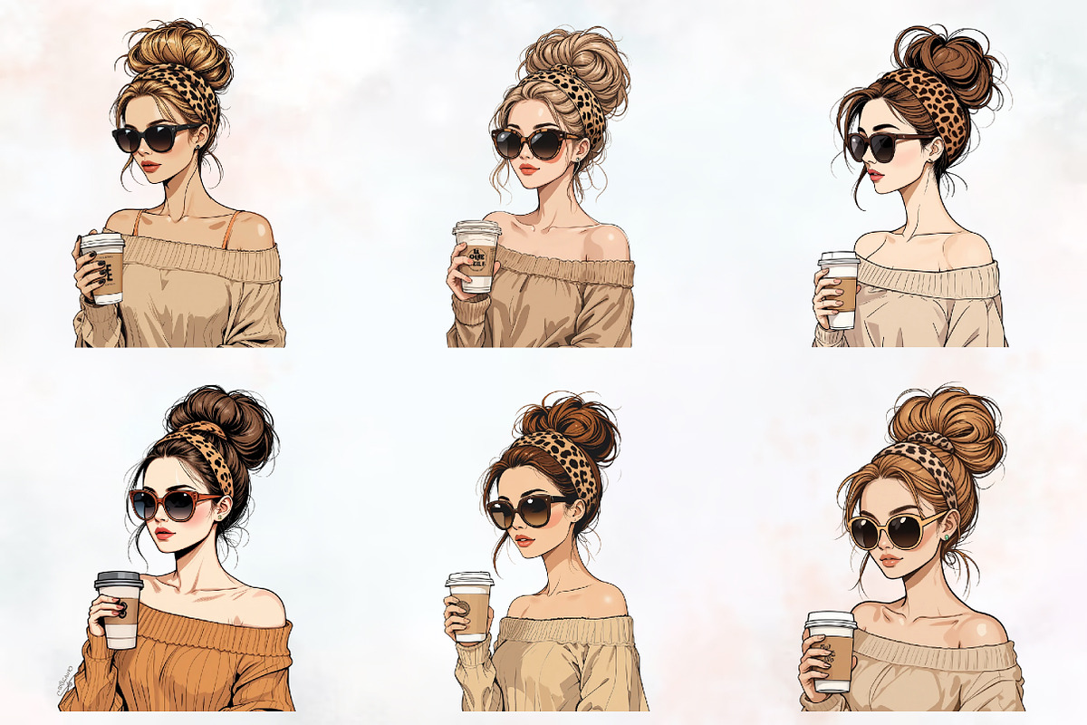 Mothers Day Women Clipart, an Illustration by RobertsArt (Photo 2 of 7)