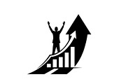 50 Business Growth Success Icons Bun, an Illustration by Designer_Momina (Thumbnail 47 of 51)