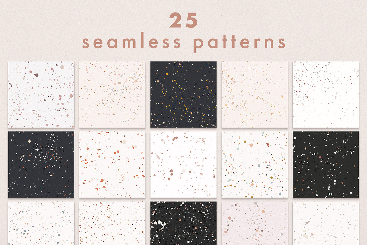 Ink Splatter Patterns Volume 001, a Pattern Graphic by Megs Lang (Photo 12 of 13)