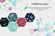 Floral pattern. Foliage and flowers, a Decorative Illustration by Folkheart (Thumbnail 6 of 11)