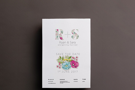 Floral Wedding Invite/Save the date