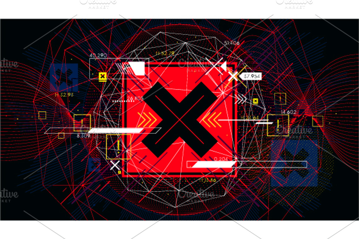 9 Tech futuristic backgrounds, a Technology Illustration by MaximGertsen