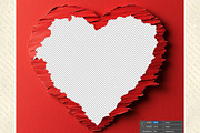 Ripped Paper Heart overlay, a Background Graphic by MajorArtTm (Thumbnail 6 of 6)