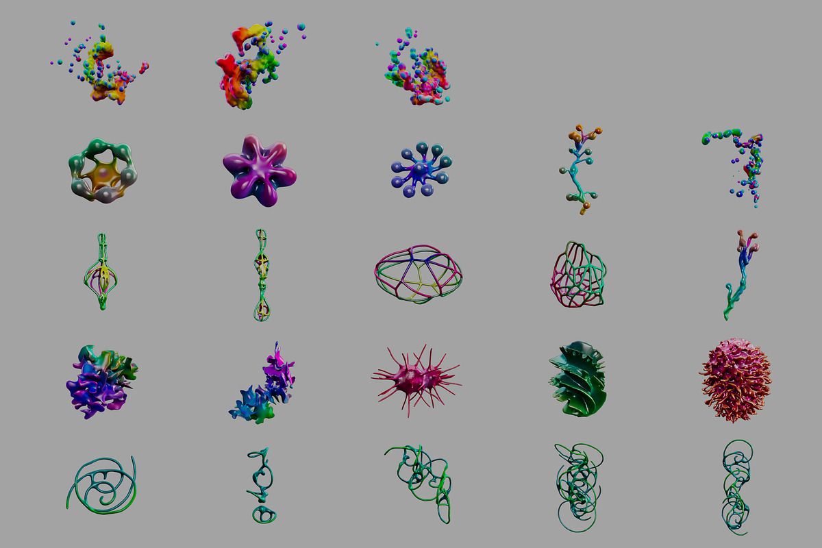 Cyber Coral - Abstract 3D Shapes, an Object Graphic by Dirtybarn (Photo 6 of 7)
