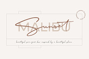 Malibu Sunset - A Beautiful Font Duo, a Script Font by Craft Supply Co. (Thumbnail 1 of 10)