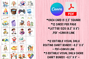 Editable Kids Daily Routine Cards, a Card Template by LA Design (Thumbnail 7 of 10)