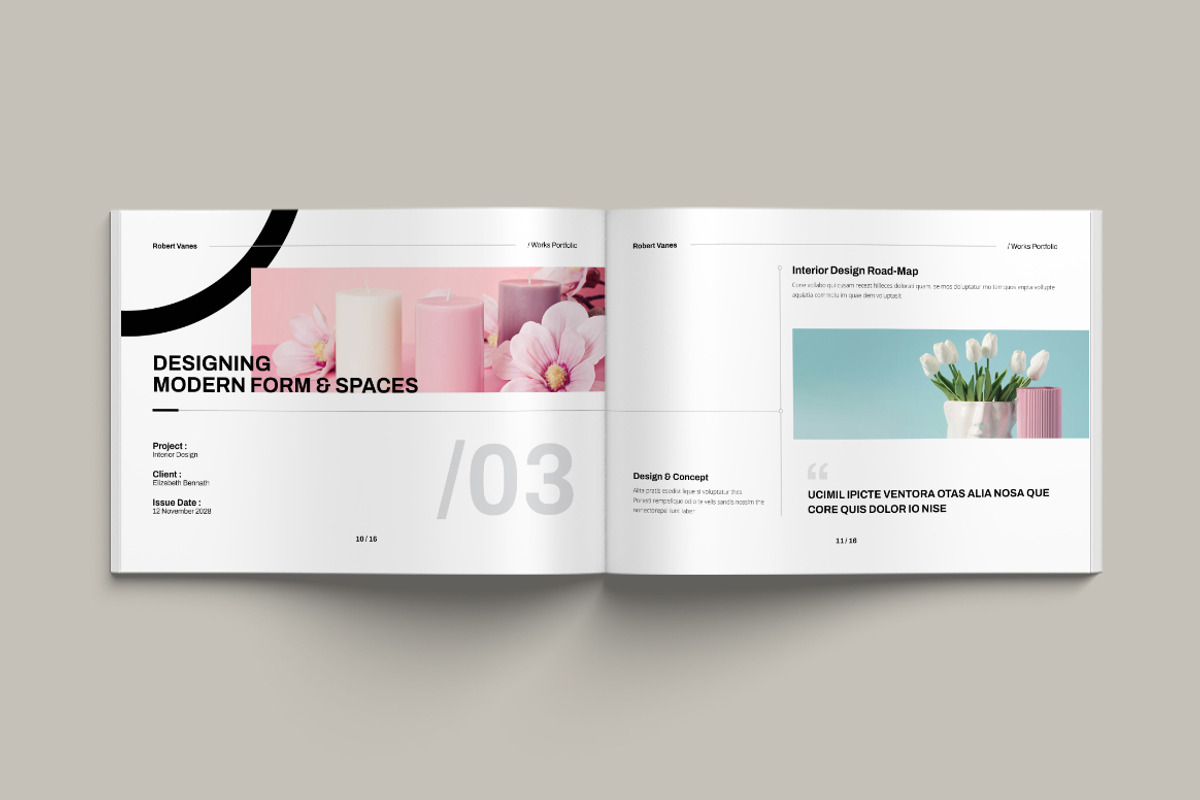 Design Portfolio Landscape Template, a Brochure Template by Pixelpick (Photo 6 of 9)