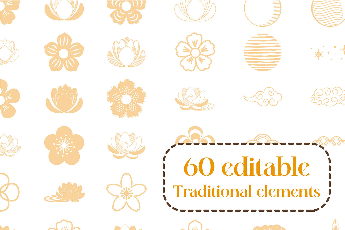 Traditional elements decoration, an Object Illustration by a.weirdo.anlien (Photo 2 of 3)
