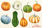 Autumn watercolor set, an Illustration by Nastilustra (Thumbnail 4 of 7)