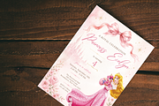Princess birthday invitation, an Invitation Template by heynomi (Thumbnail 9 of 19)