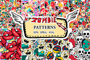 Zombie patterns, a Pattern Graphic by TatianaBannikova (Thumbnail 1 of 10)