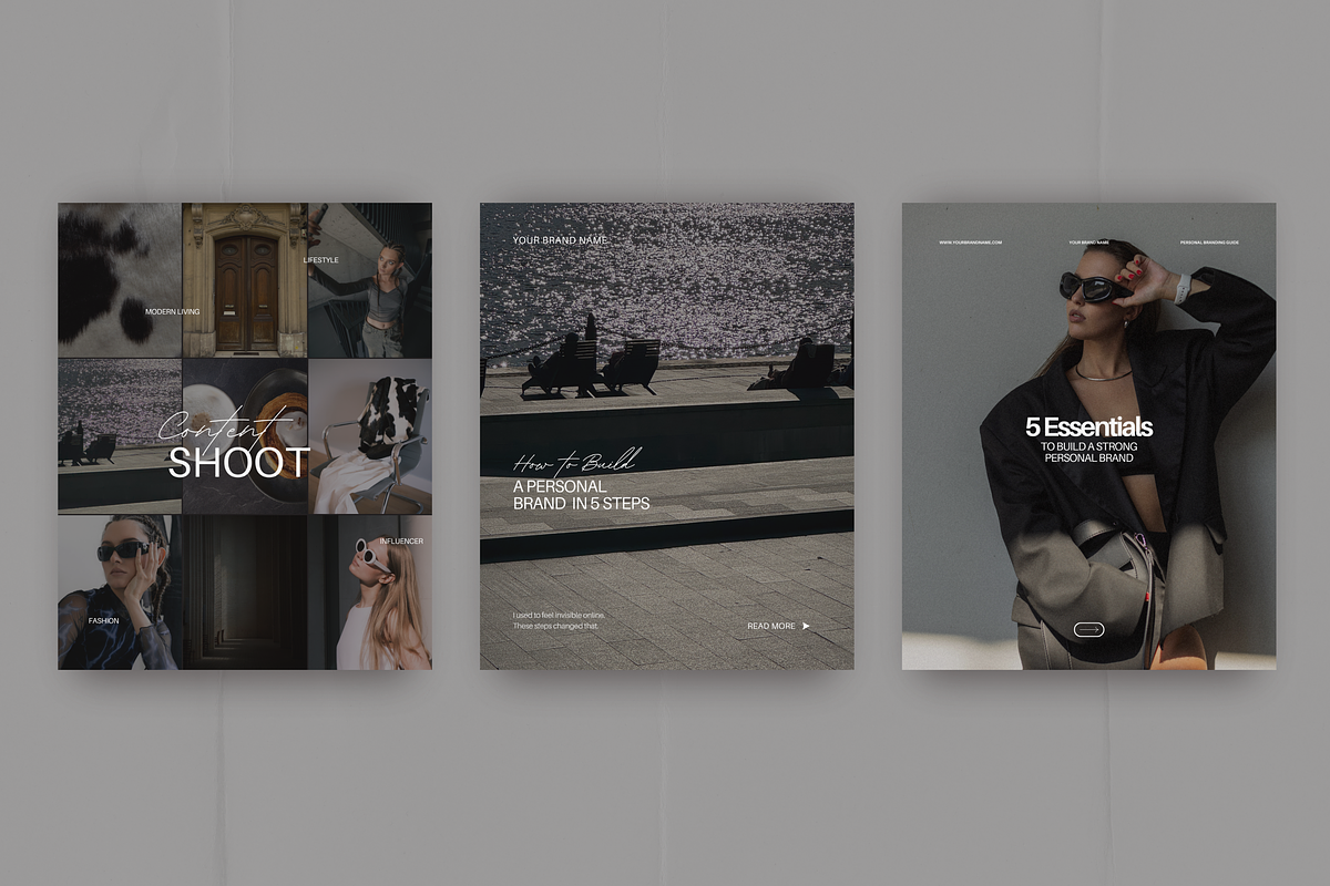 Aesthetic social media Kit, a Social Media Template by My Template Studio (Photo 4 of 20)