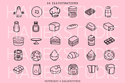 Cute Bakery SVG Illustrations, a Food Illustration by HalieKStudio (Thumbnail 2 of 9)