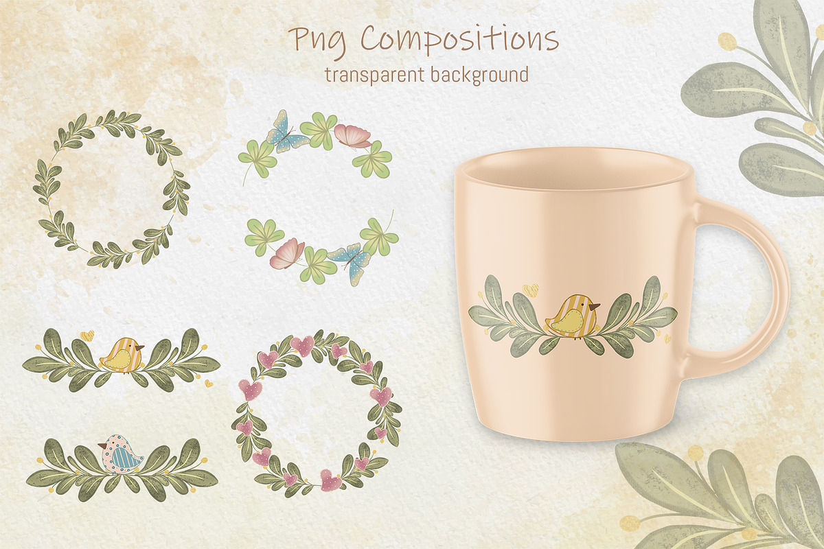 Merry Bear Clipart Set, an Animal Illustration by AG Mockups (Photo 5 of 7)