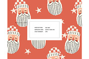 Merry Christmas - Santa Face pattern, a Pattern Graphic by Milatoo (Thumbnail 5 of 5)