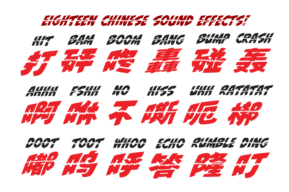 Ripped Bam Boom Comic Book SFX Font preview 5