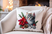 Christmas Poinsettia Clipart Set, a Seasonal Illustration by GalaDesign03 (Thumbnail 6 of 6)