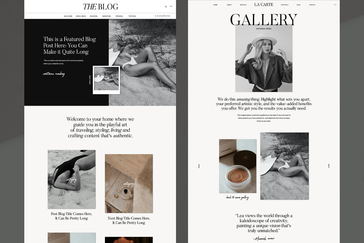 Editorial Showit Website Template, a Websites & App Template by pageparadise (Photo 3 of 10)