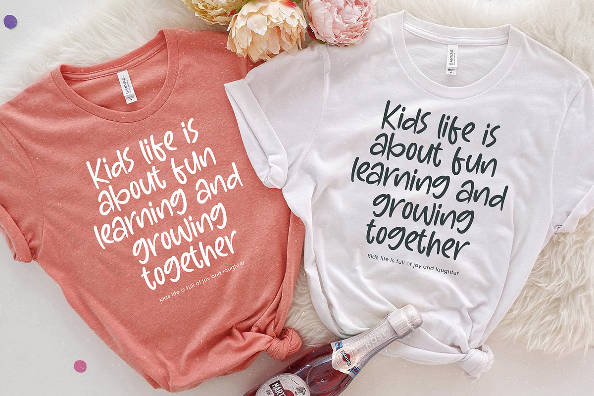 Heavenly Joyful Playful Kids Font, a Script Font by Letterena Studios Script (Photo 6 of 20)