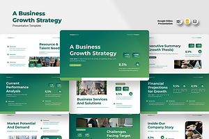 Business Strategy - Google Slides, a Presentation Template by QR Design Studio