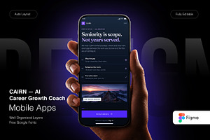 CAIRN — AI Career Growth Coach, an UI Kit Template by Pitchlook.Studio