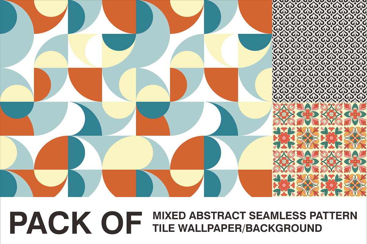 Pack of abstrack seamless pattern, a Pattern Graphic by Brainware Graphic (Photo 1 of 6)