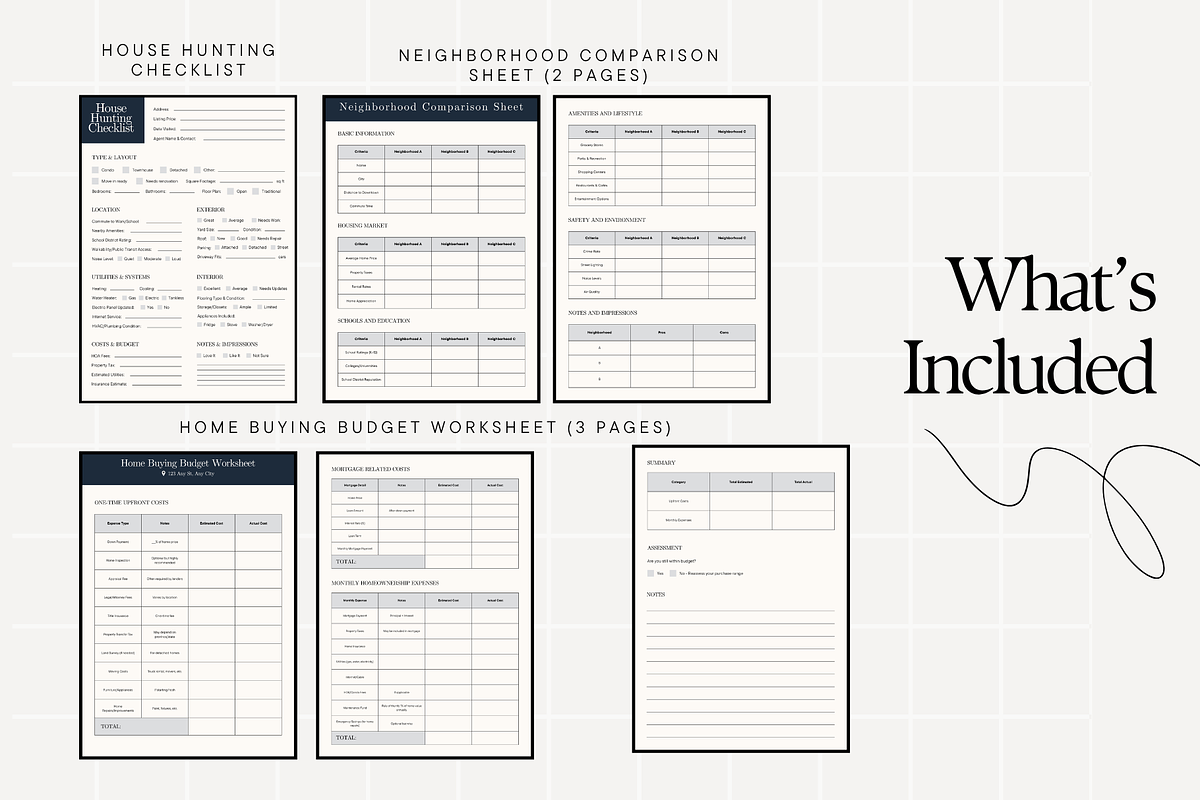 Home Buyer Guide Templates Bundle, a Stationery Template by Anna Design Studio (Photo 3 of 8)