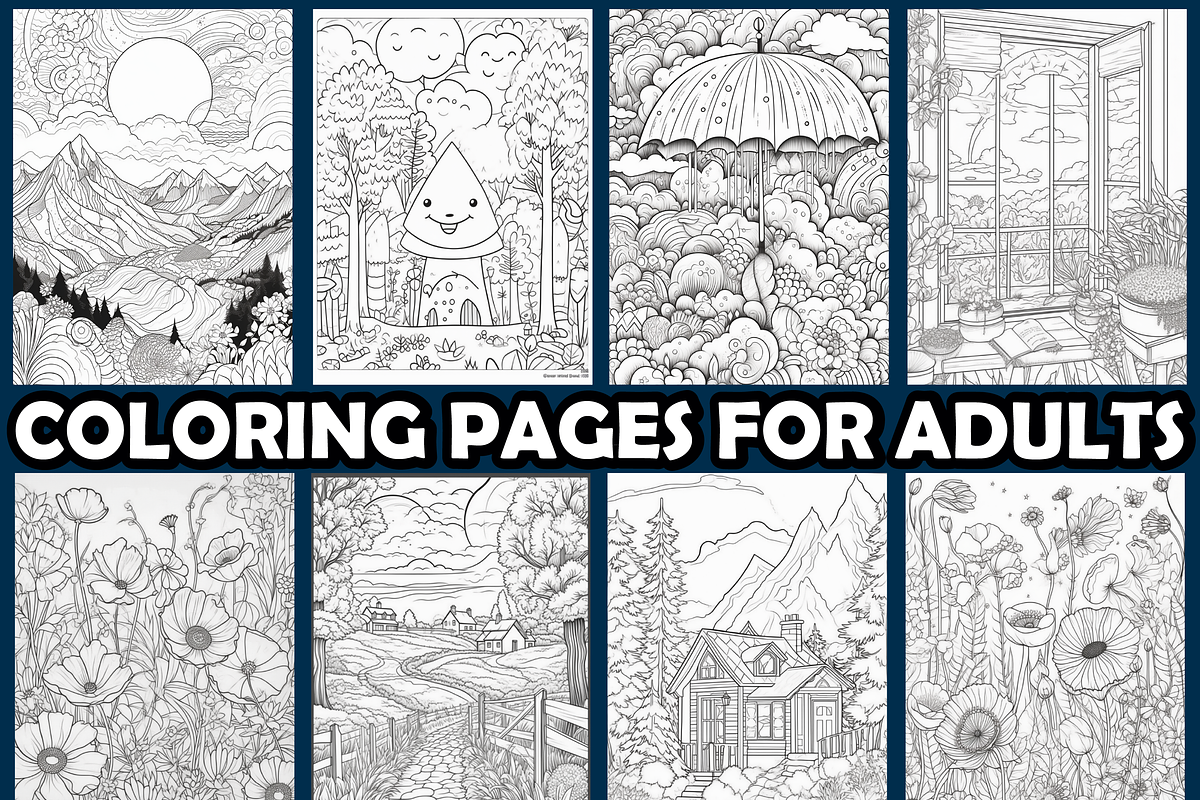 Relaxing Adult Coloring Pages, an Animal Illustration by maggiesar (Photo 3 of 4)