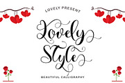 Lovely Style, a Script Font by Yoga Letter (Thumbnail 1 of 8)