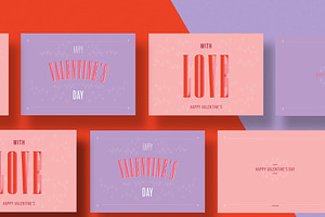 Valentine's Day Cards, a Print Template by wavebreak