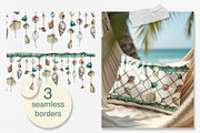 Garland of Shells Watercolor Clipart, an Illustration by NATASHA CHU (Thumbnail 5 of 12)
