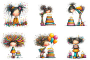 Quirky Birthday Cake clipart, an Illustration by CreationArt (Thumbnail 3 of 5)
