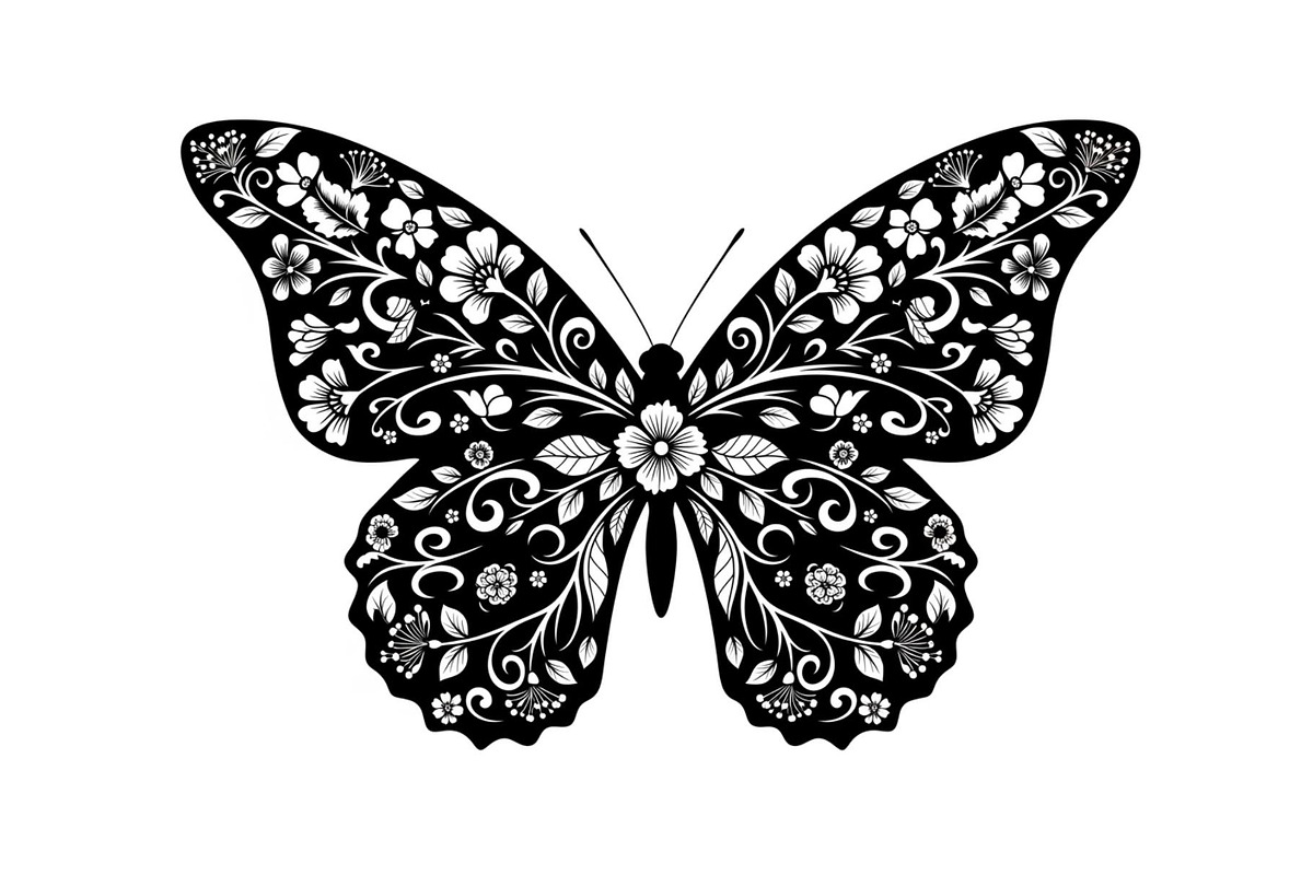 Butterfly Silhouette SVG Bundle, an Illustration by Gaye Art (Photo 3 of 31)