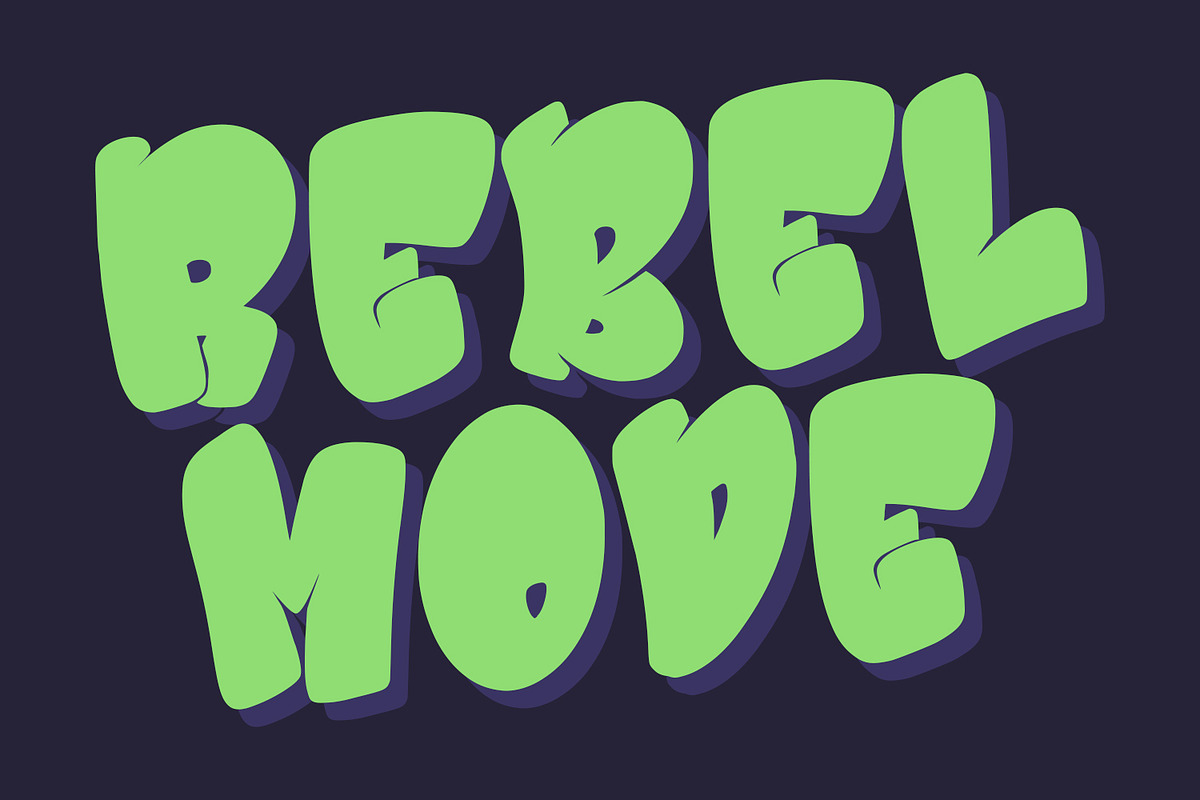 Alorezt Cool Graffiti Display Font, a Handwritten Font by Maulana Creative (Photo 2 of 7)