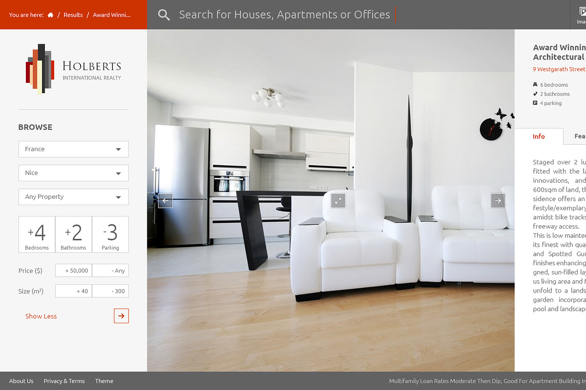 Holbert's - Real Estate Concept PSD, a Websites & App Template by ColorByt (Photo 5 of 5)