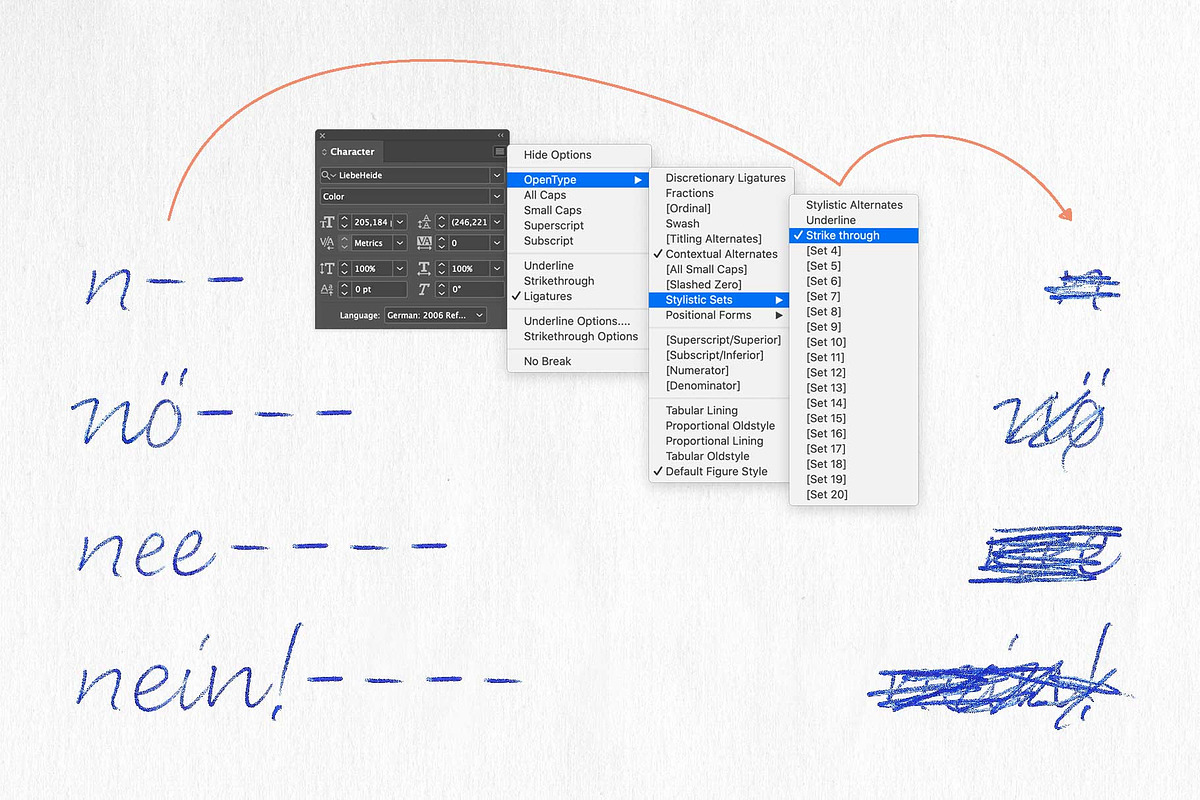 Color Font LiebeHeide, a Script Font by LiebeFonts (Photo 16 of 19)