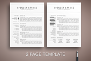 Modern Resume CV Template Word Pages, a Resume Template by The Creative Resume (Thumbnail 2 of 8)