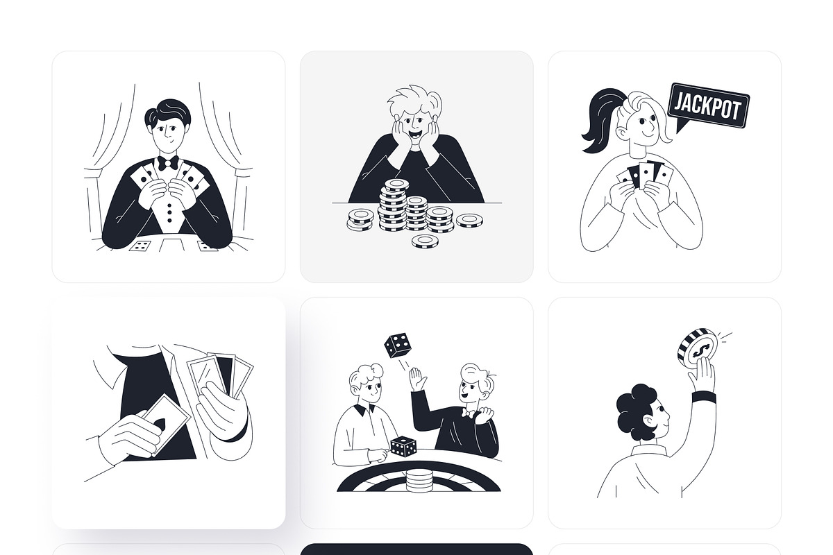 Gambling Cheater Drawing, an Outline Icon by Vectors Market (Photo 9 of 11)